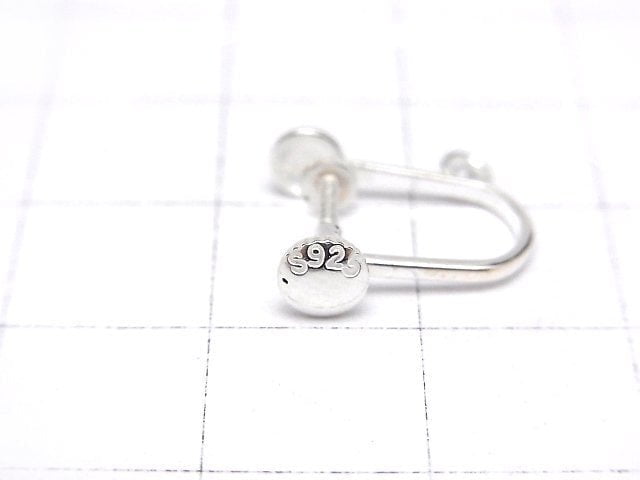 Silver925 Earring Parts with Ring No Coating 1pair (2 pieces)