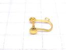 [Video] Silver925 Earring Parts with Ring 18KGP 1pair (2 pieces)