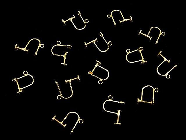 [Video] Silver925 Earring Parts with Ring, 18KGP, 1 Pair (2 Pieces)