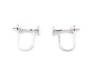 [Video]Silver 925 earring parts with heaton, no coating, 1 pair (2 pieces)