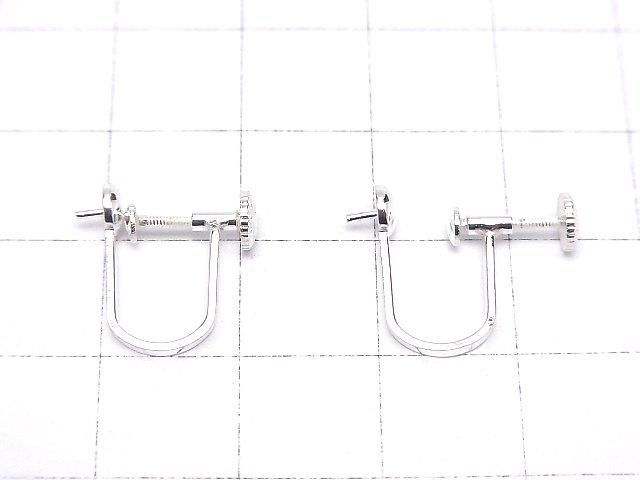 [Video]Silver 925 earring parts with heaton, no coating, 1 pair (2 pieces)