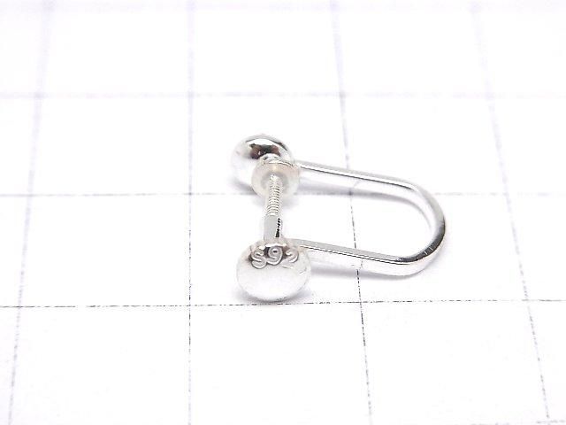[Video]Silver 925 earring parts with heaton, no coating, 1 pair (2 pieces)