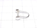[Video]Silver 925 earring parts with heaton, no coating, 1 pair (2 pieces)