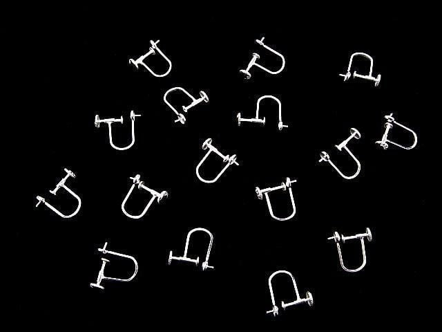[Video]Silver 925 earring parts with heaton, no coating, 1 pair (2 pieces)