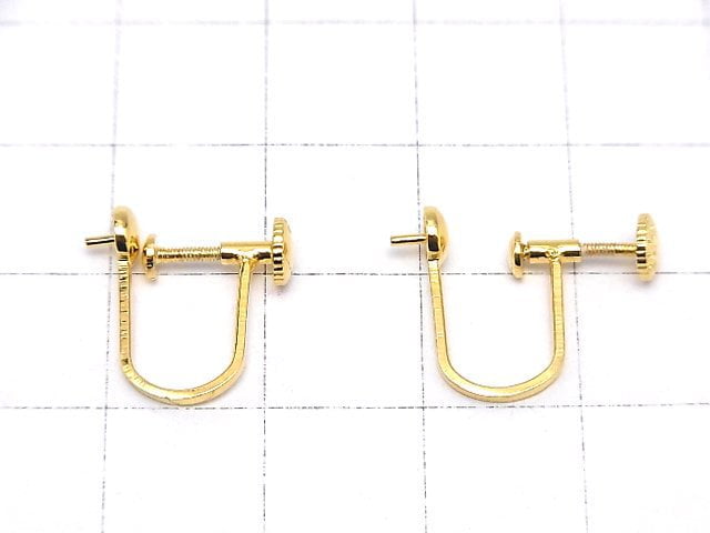 [Video] Silver925 earring parts with eyelets 18KGP 1pair (2 pieces)