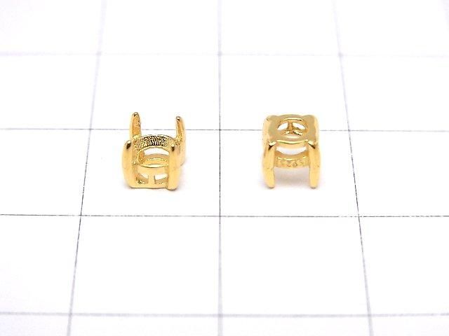 [Video] Silver925 Frame Round Faceted 4mm [No Ring] 18KGP 1pc