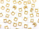 [Video]Silver925 Frame Round Faceted 6mm [No Ring] 18KGP 1pc