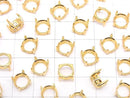 [Video]Silver925 Frame Round Faceted 8mm [No Ring] 18KGP 1pc
