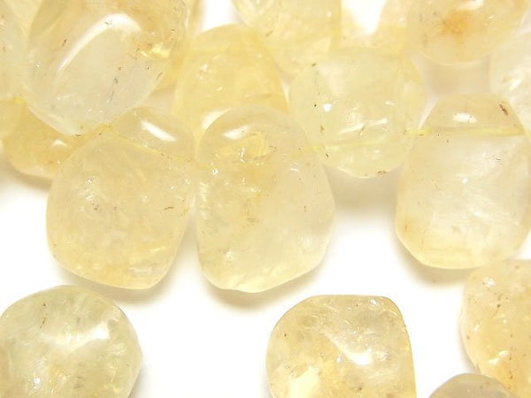 Citrine AA Faceted Nugget  Top Side Drilled Hole  1/4-1strand beads (aprx.13inch/33cm)