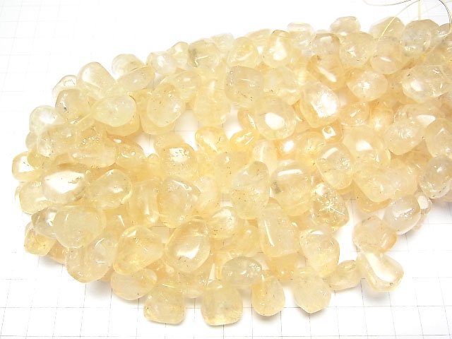 Citrine AA Faceted Nugget  Top Side Drilled Hole  1/4-1strand beads (aprx.13inch/33cm)