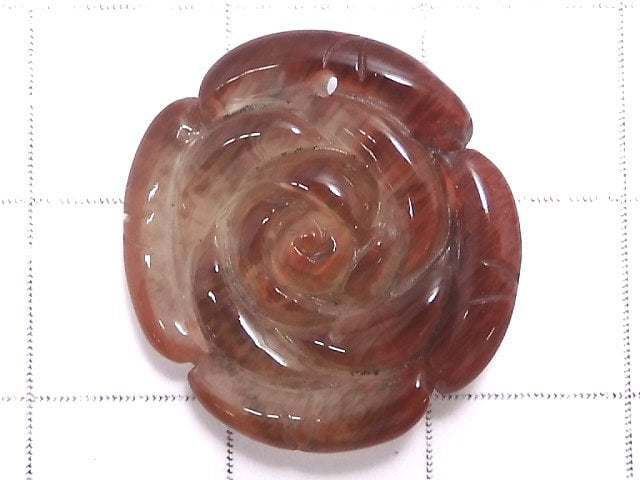 [Video][One of a kind] Tibetan Andesine AAA Rose 1pc NO.17