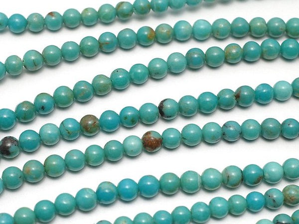 [Video]Turquoise AA+ Round 3mm 1strand beads (aprx.15inch/37cm)