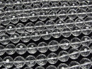 [Video]High Quality! Crystal (Smelted Quartz) AAA 128 Faceted Semi-Faceted Round 12mm half or 1strand beads (aprx.14inch/35cm)
