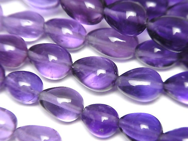 [Video]High Quality Amethyst AA++ Vertical Hole Drop (Smooth) 1strand beads (aprx.6inch/16cm)