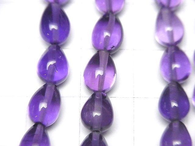 [Video]High Quality Amethyst AA++ Vertical Hole Drop (Smooth) 1strand beads (aprx.6inch/16cm)