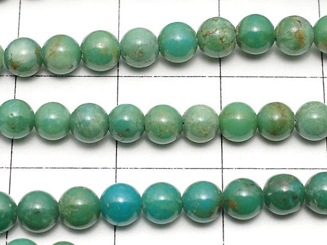 [Video]Turquoise AAA- Round 4mm half or 1strand beads (aprx.15inch/37cm)