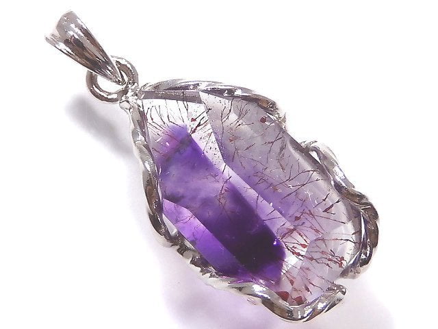 [Video][One of a kind] Amethyst Elestial AAA Pendant Silver925 NO.2