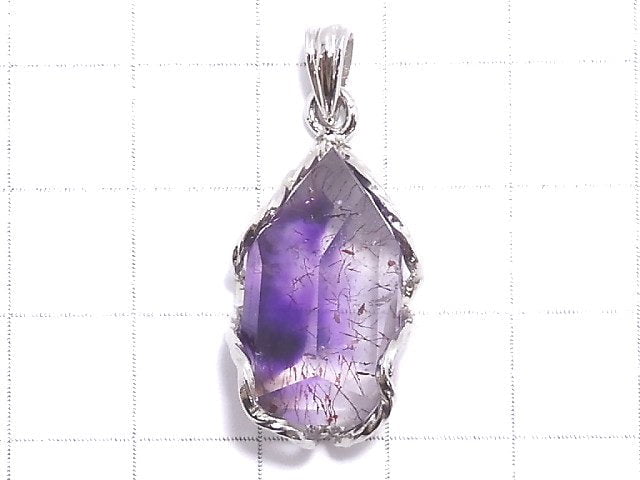 [Video][One of a kind] Amethyst Elestial AAA Pendant Silver925 NO.2