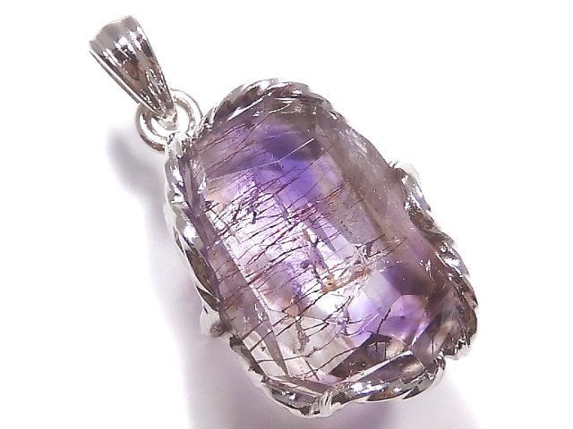 [Video][One of a kind] Amethyst Elestial AAA Pendant Silver925 NO.3