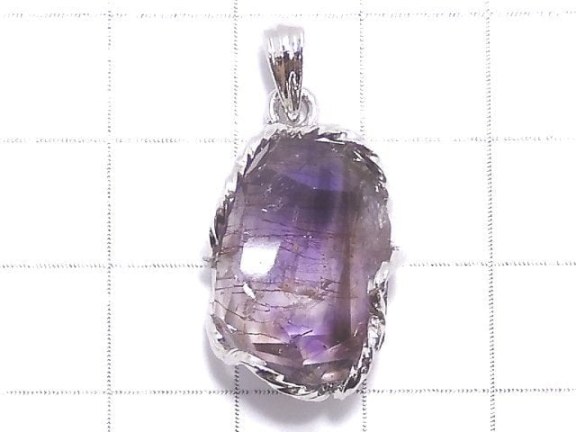 [Video][One of a kind] Amethyst Elestial AAA Pendant Silver925 NO.3