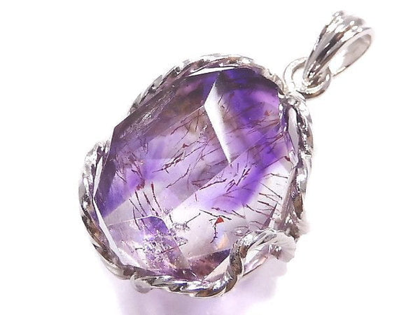 [Video][One of a kind] Amethyst Elestial AAA Pendant Silver925 NO.4