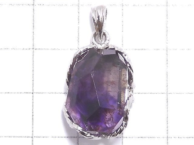 [Video][One of a kind] Amethyst Elestial AAA Pendant Silver925 NO.5