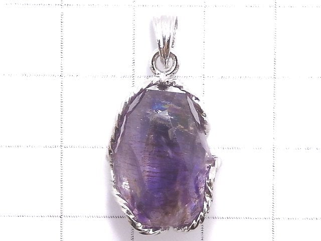 [Video][One of a kind] Amethyst Elestial AAA Pendant Silver925 NO.6