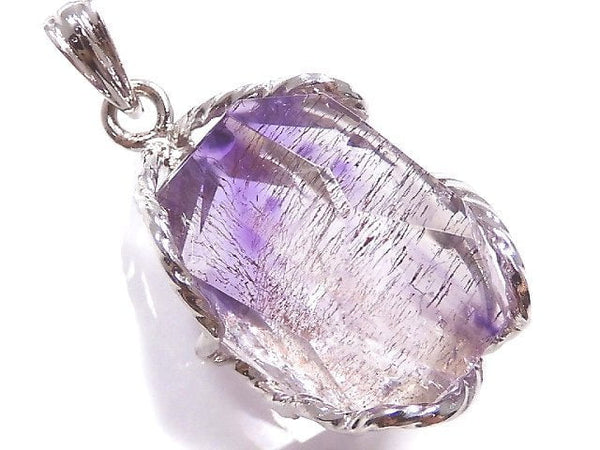 [Video][One of a kind] Amethyst Elestial AAA Pendant Silver925 NO.7