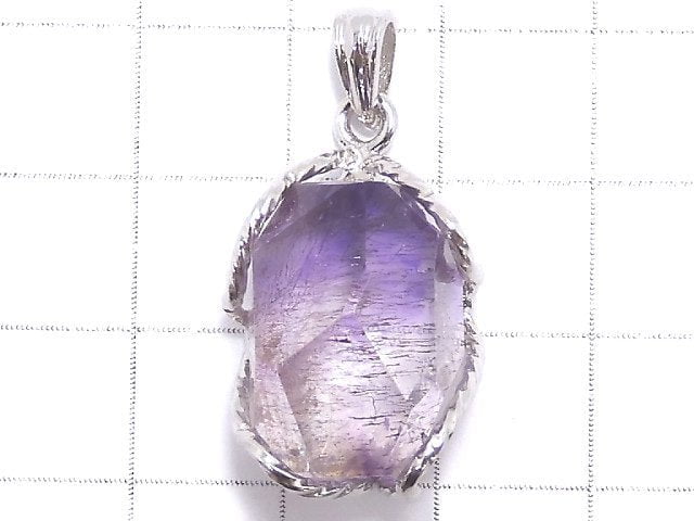 [Video][One of a kind] Amethyst Elestial AAA Pendant Silver925 NO.7