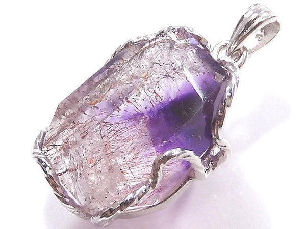 [Video][One of a kind] Amethyst Elestial AAA Pendant Silver925 NO.9