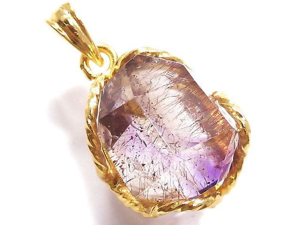 [Video][One of a kind] Amethyst Elestial AAA Pendant 18KGP NO.11