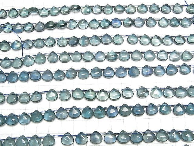 [Video] Blue green Fluorite AA++ Chestnut (Smooth) 10x10mm 1strand beads (aprx.7inch/18cm)