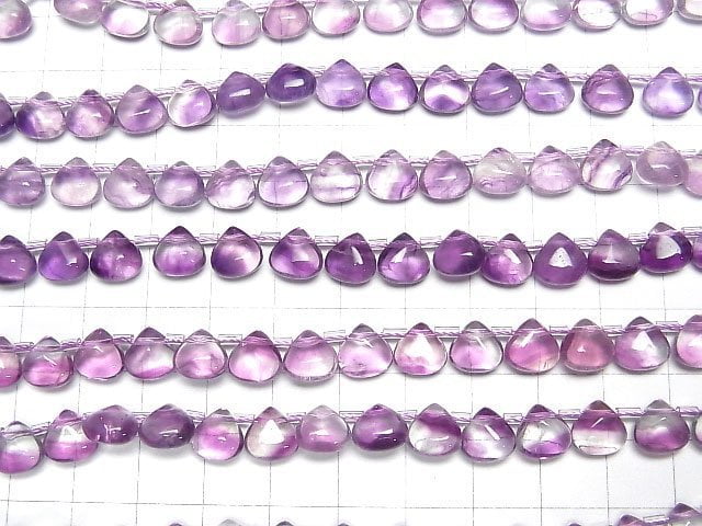 [Video] Purple Fluorite AA++ Chestnut (Smooth) 8x8mm 1strand beads (aprx.7inch/19cm)