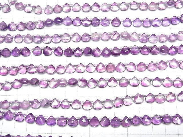 [Video] Purple Fluorite AA++ Chestnut (Smooth) 8x8mm 1strand beads (aprx.7inch/19cm)