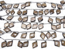 [Video] High Quality Smoky Quartz AAA Diamond Shape 1strand (8pcs )