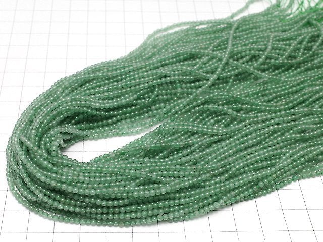 Green Aventurine Round 2mm 1strand beads (aprx.15inch/38cm)