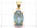 [Video][One of a kind] Aqua Kyanite AAA- Pendant 18KGP NO.14