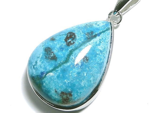 [Video][One of a kind] Chrysocolla AAA Pendant Silver925 NO.9