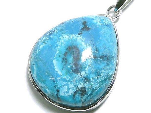 [Video][One of a kind] Chrysocolla AAA Pendant Silver925 NO.12