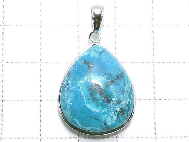 [Video][One of a kind] Chrysocolla AAA Pendant Silver925 NO.12