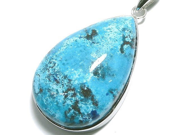 [Video][One of a kind] Chrysocolla AAA Pendant Silver925 NO.18