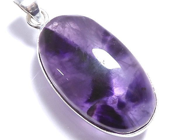 [Video][One of a kind] Trapiche Amethyst Pendant Silver925 NO.4