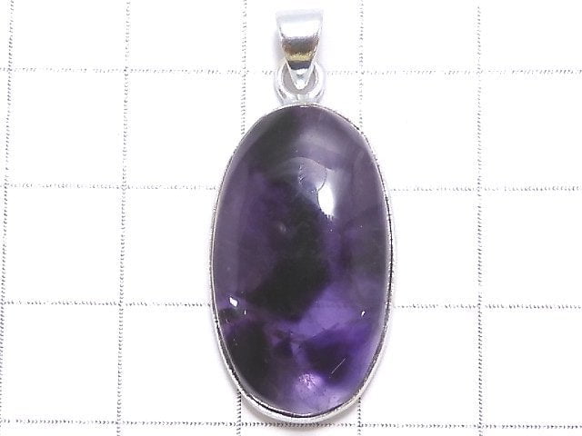 [Video][One of a kind] Trapiche Amethyst Pendant Silver925 NO.4