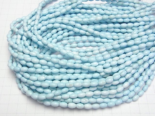 [Video]Magnesite Turquoise Rice 8x5x5mm 1strand beads (aprx.15inch/38cm)