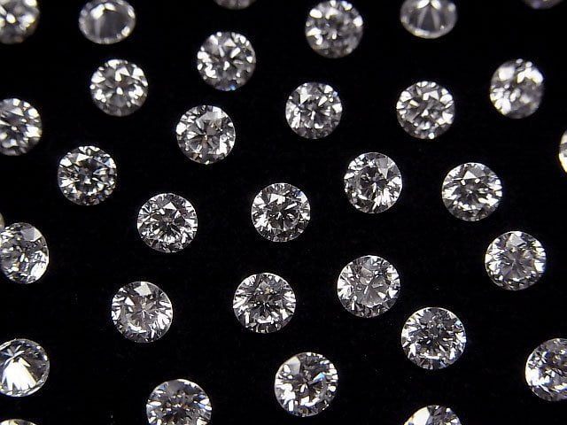 Laborgezüchteter Diamant Lose Stein Rund Brillant Schliff 4x4mm 1Stück