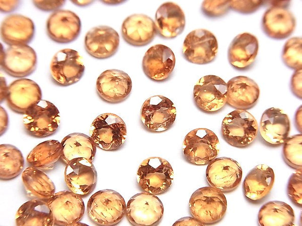 [Video]High Quality Imperial Topaz AAA- Loose stone Round Faceted 4x4mm [Dark color] 3pcs