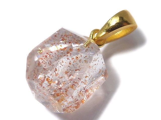 [Video][One of a kind] High Quality Lepidocrocite in Quartz AAA Pendant 18KGP NO.5