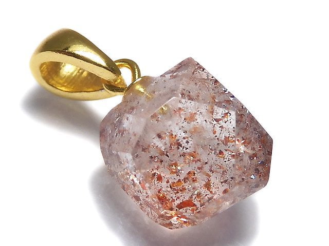 [Video][One of a kind] High Quality Lepidocrocite in Quartz AAA Pendant 18KGP NO.6