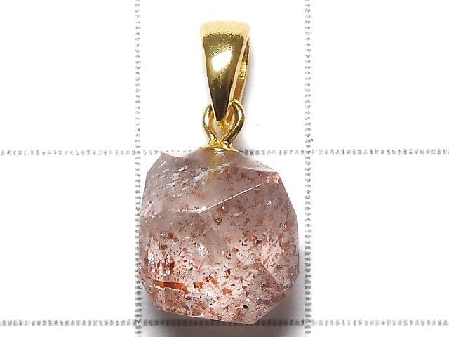 [Video][One of a kind] High Quality Lepidocrocite in Quartz AAA Pendant 18KGP NO.6