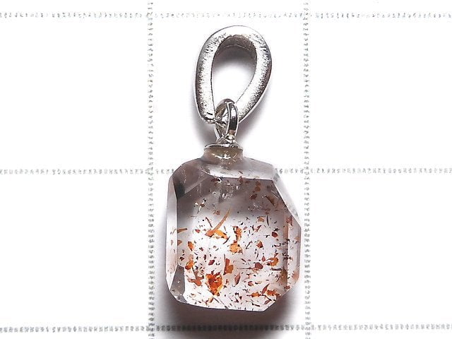 [Video][One of a kind] High Quality Lepidocrocite in Quartz AAA Pendant Silver925 NO.11